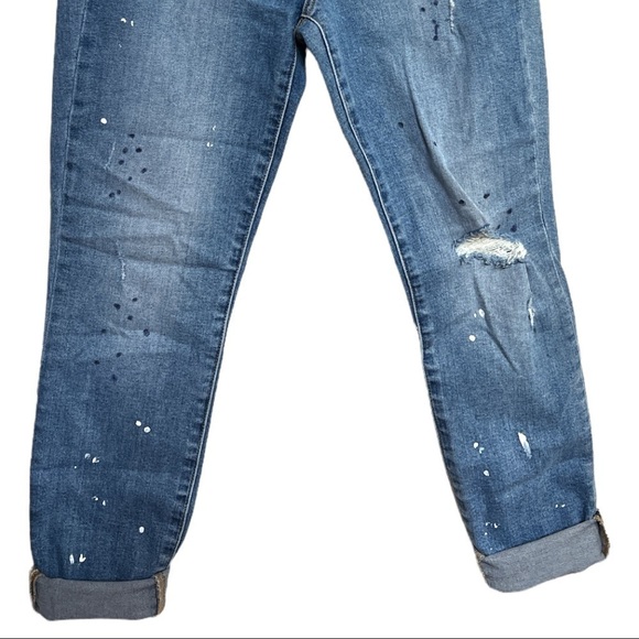 GAP DENIM‎ TRUE SKINNY HIGH RISE PAINT/ INK SPLASHED DISTRESSED SIZE 4/27R - Picture 5 of 15